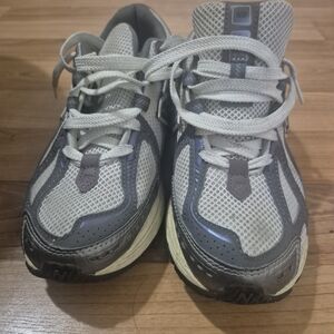 New Balance Kids Gray and Black Sneakers